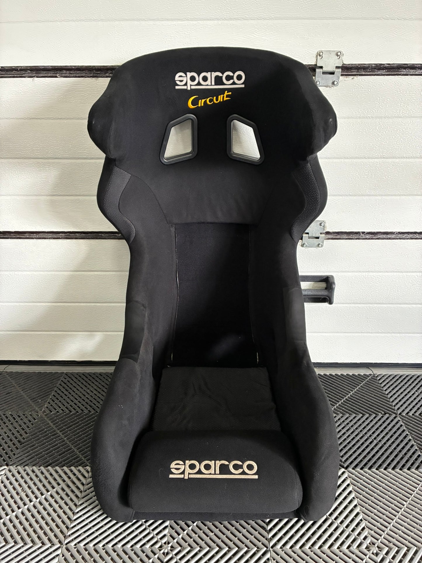 Used. Sparco S-Light Circuit Carbon racing seat.