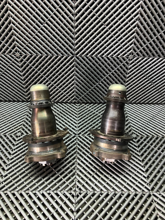 Used. Set of 2 front Central lock wheel hubs. BMW motorsport.+nuts