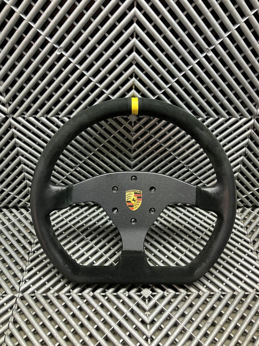 Used. Porsche 991 Cup steering wheel.