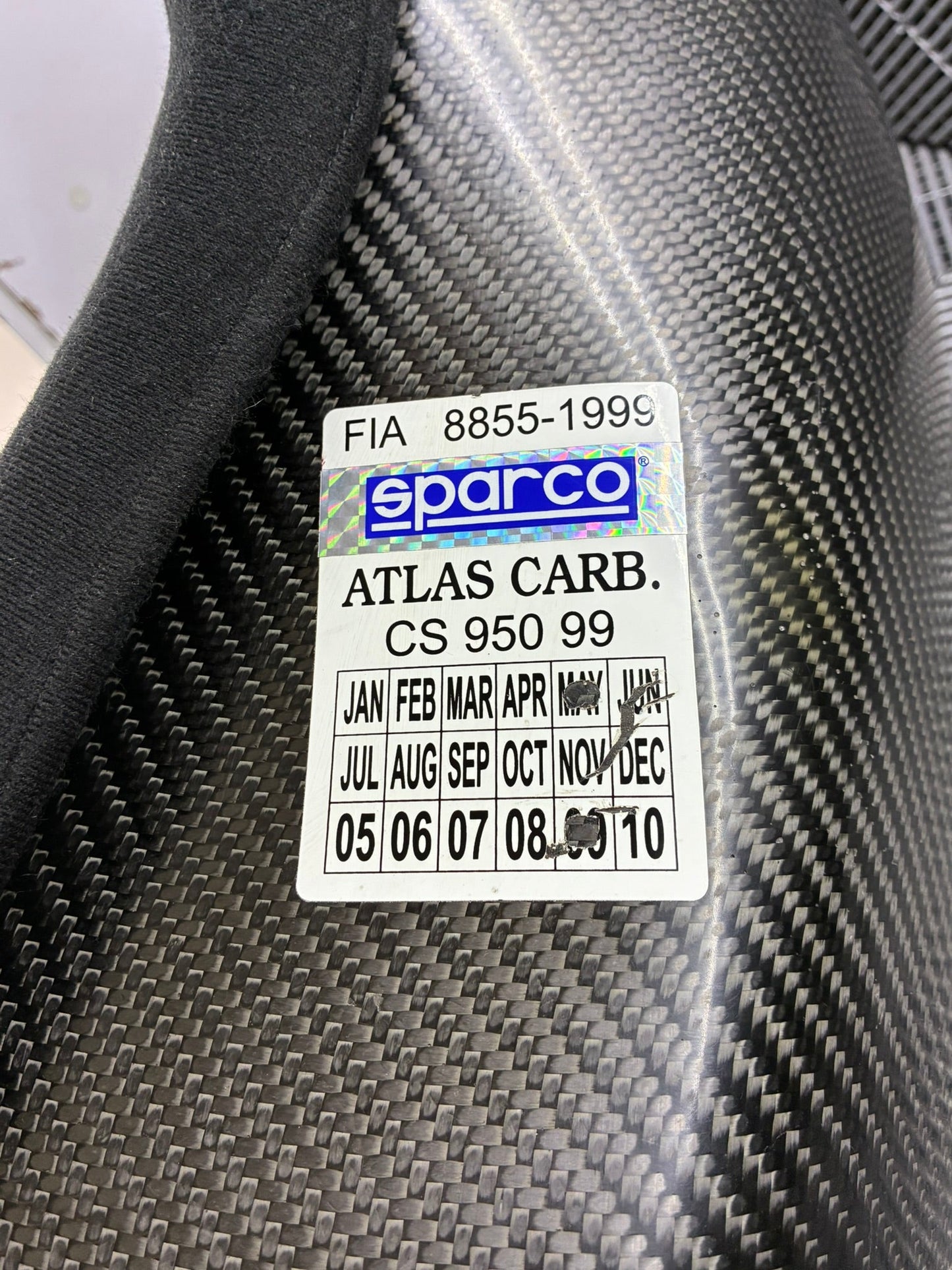 Used. Sparco Atlas Carbon seat. (Very light)