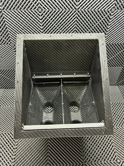 Used. BMW E92 Carbon fiber rear diff and brake cooling vents box.