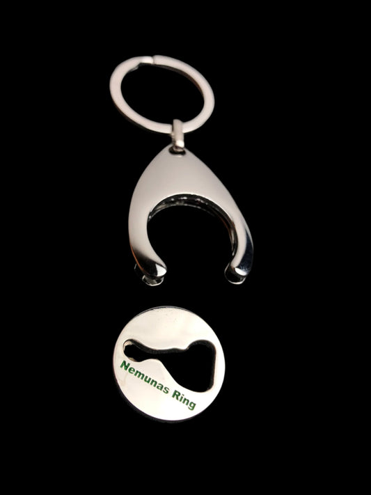 New. "Nemunas Ring" Key Chain Shopping Trolley Coin.