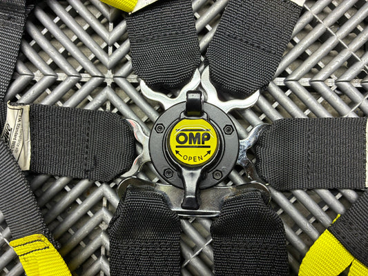 Used. 6 point OMP Harness. Homologation till 2027
