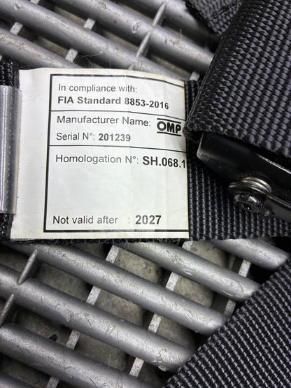 Used. 6 point OMP Harness. Homologation till 2027