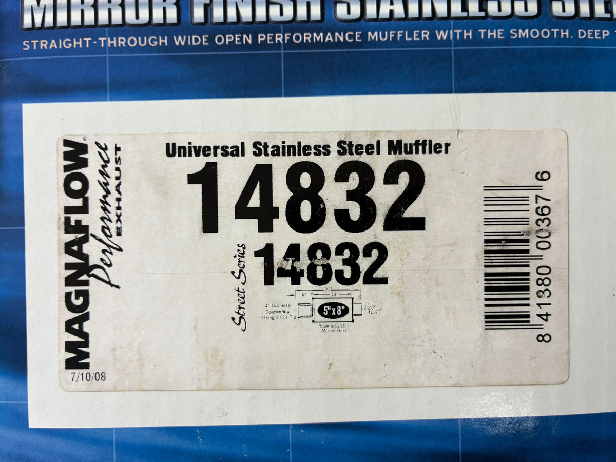 New. MagnaFlow Performance Exhaust Muffler 14832. 60mm