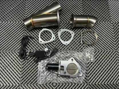 New. Exhaust Cutout Valve Kit Ø3" (76 mm) with Remote Control