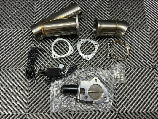 New. Exhaust Cutout Valve Kit Ø3" (76 mm) with Remote Control