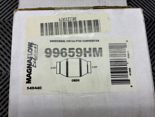New. Universal catalytic converter MAGNAFLOW 99659HM Euro 3/4 - 76mm