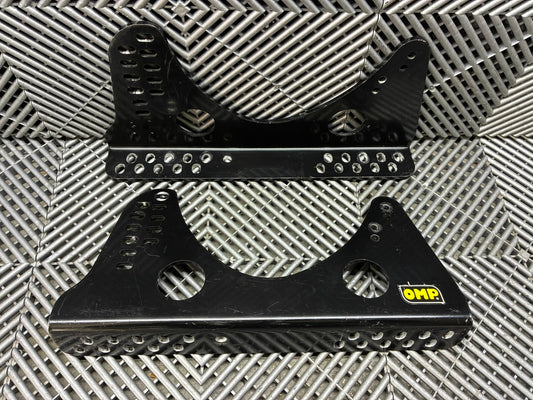 Used. OMP universal race seat side mounts