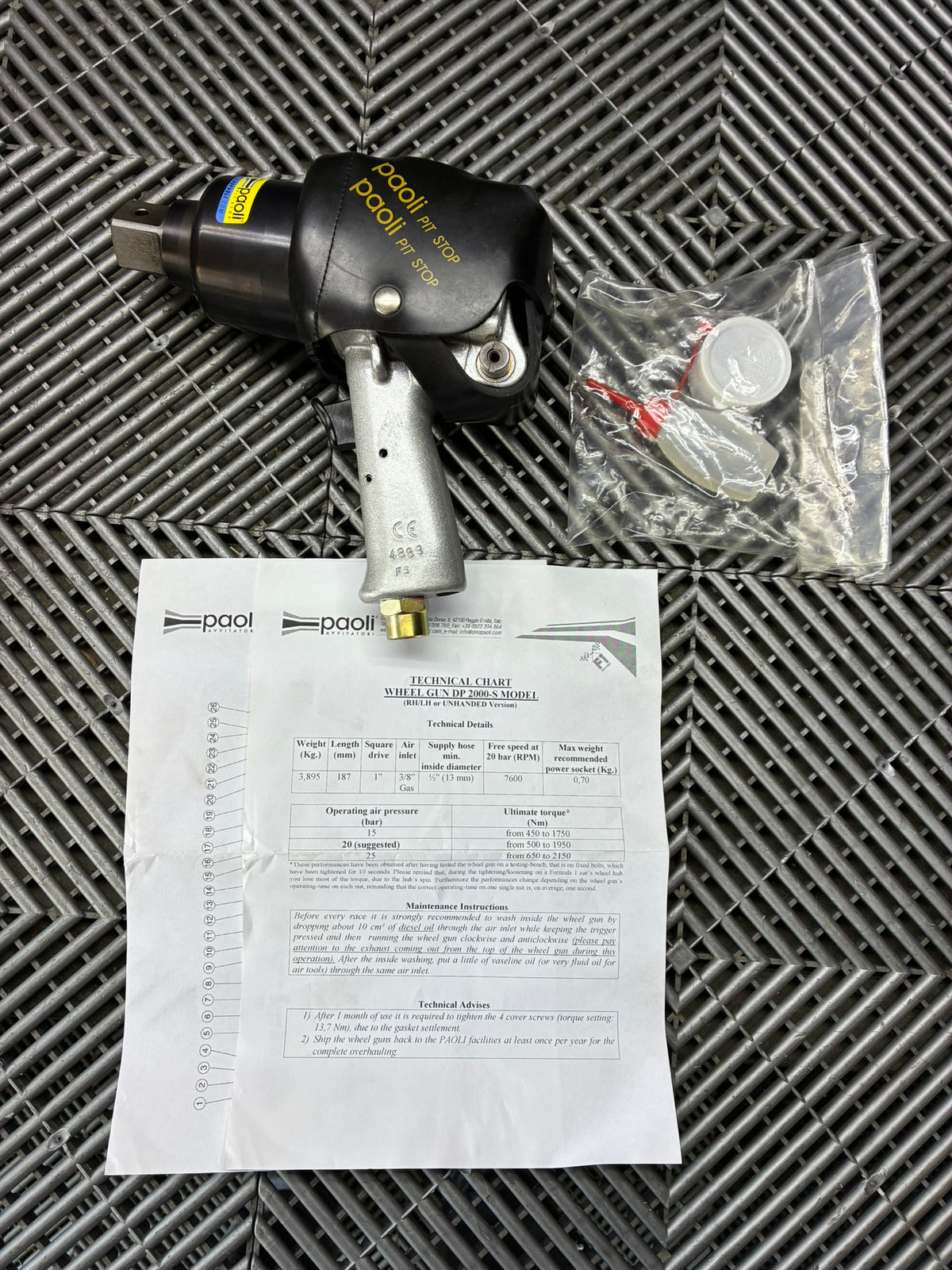 New. Paoli DP2000s. Pit stop wheel guns.