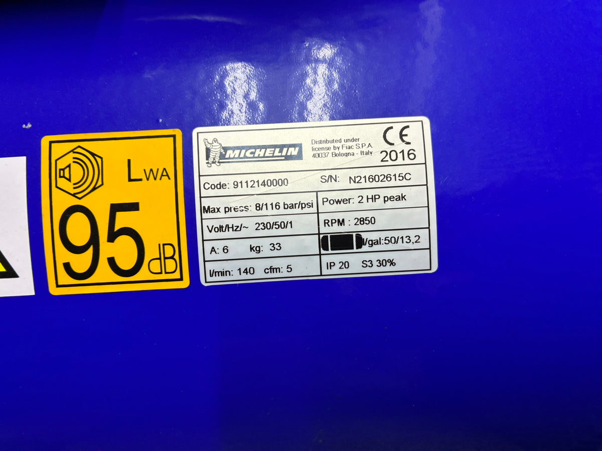 New. Michelin 50-liter portable air compressor