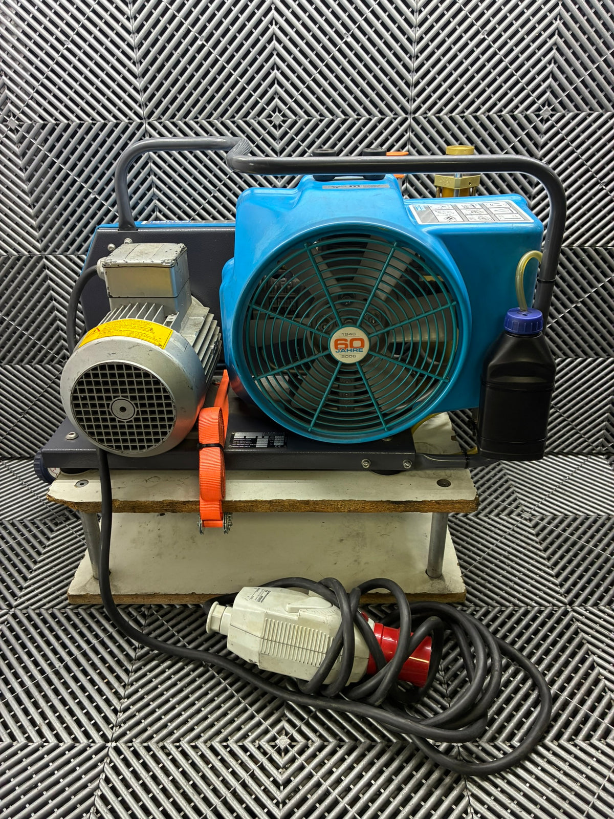 Used. Bauer Junior II high-pressure air compressor.