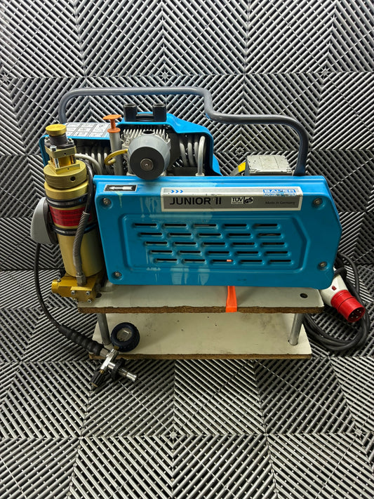 Used. Bauer Junior II high-pressure air compressor.