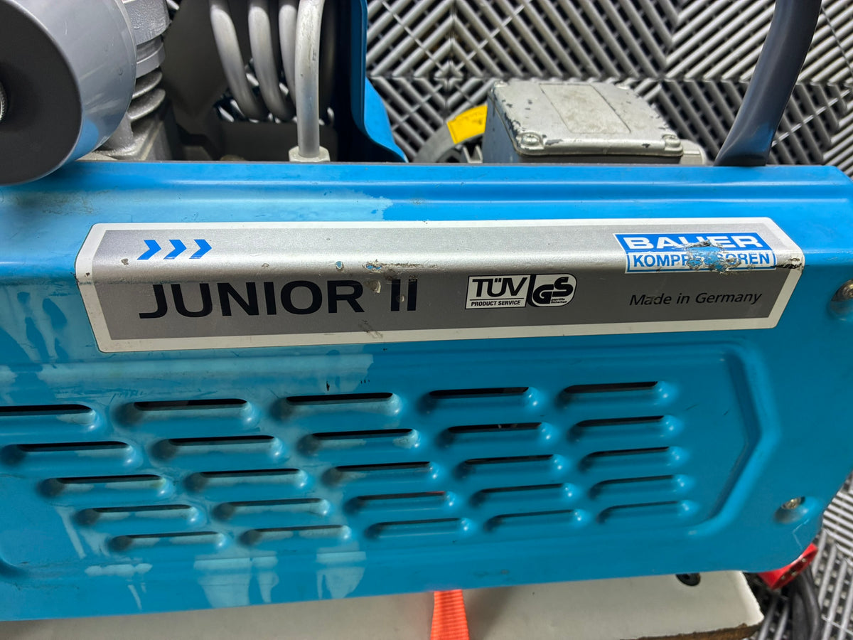 Used. Bauer Junior II high-pressure air compressor.