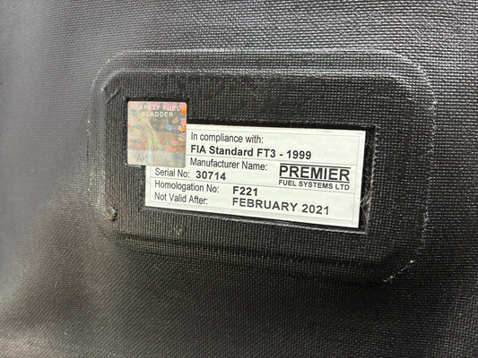 Used. Premier Fuel Systems safety fuel bladders. FIA homologated.