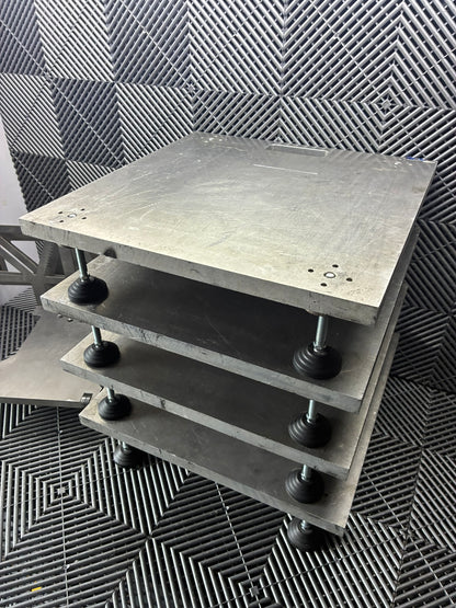 Used. Motorsport hub stands and alignment bars + Leveling platforms.