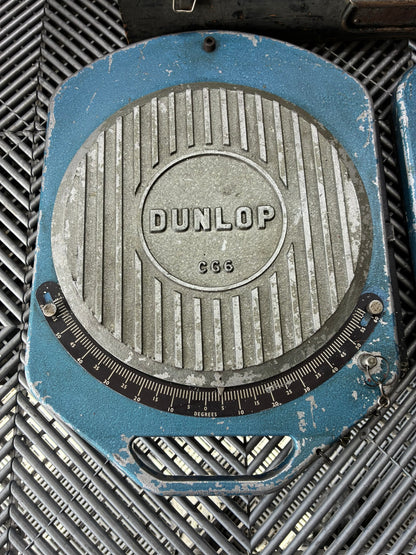 Used. Dunlop CG6 steering turntables and wheel camber, caster gauges set