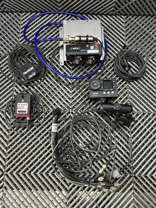 Used. AiM EVO5 motorsport telemetry and video logging kit.