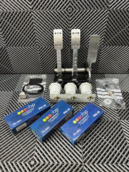 New. OBP Pro-Race pedal box.Full floor Mounted kit. 3 Pedal System.