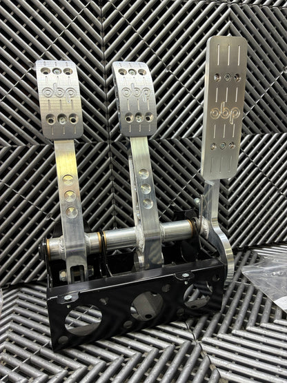 New. OBP Pro-Race pedal box.Full floor Mounted kit. 3 Pedal System.