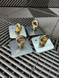 New. Racing Harness Reinforced Fixing Plates and Eyebolts (Pack of 4)