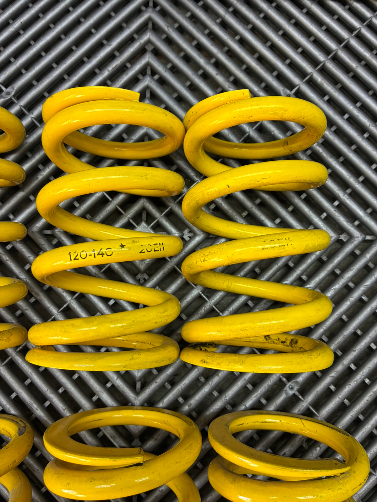 Used. KW Coilovers springs 100/120/140 N/mm   140 mm