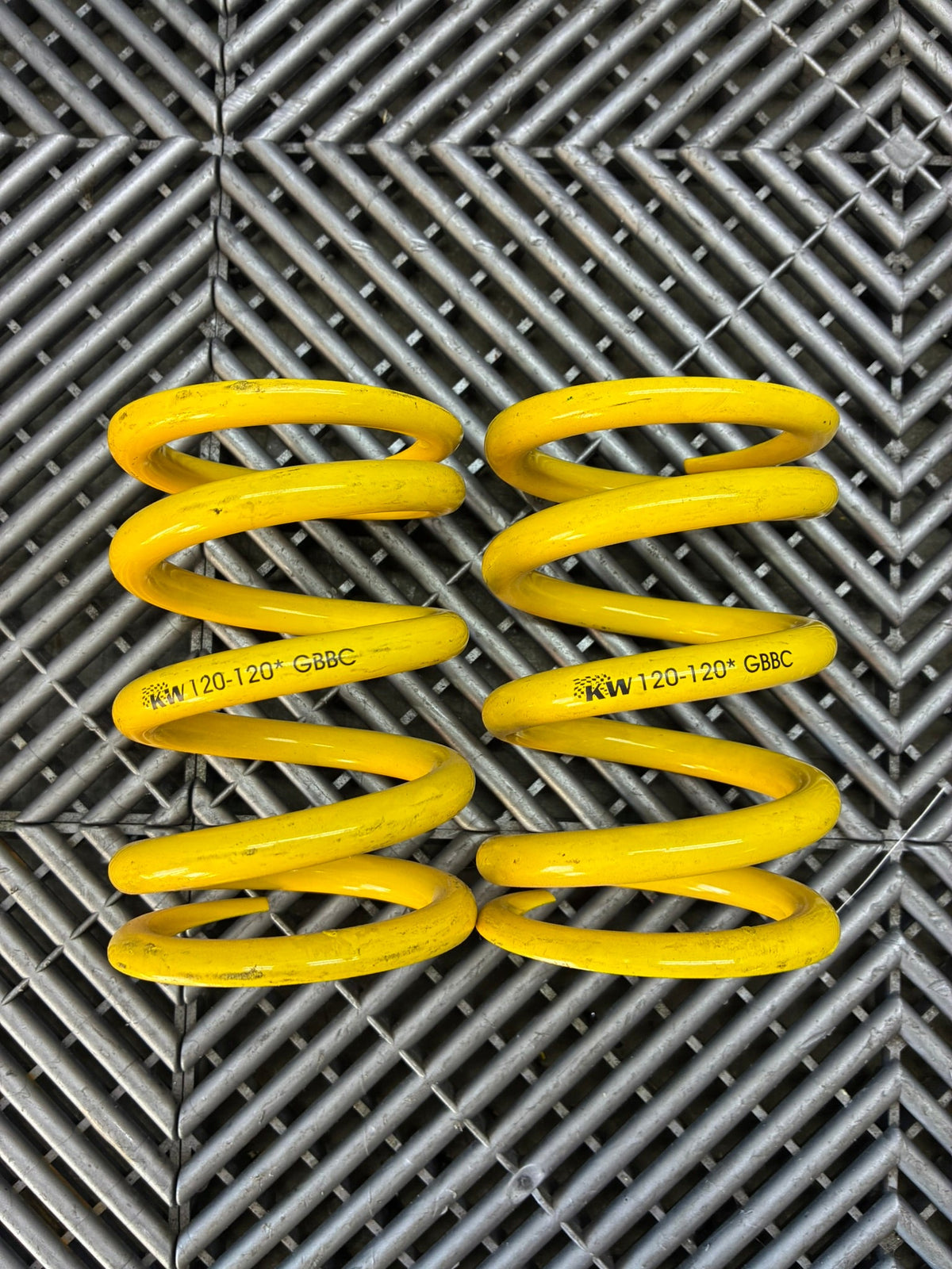 Used. KW Coilovers springs 120 N/mm  100/120 mm