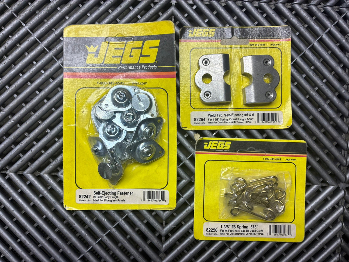 New. JEGS Self-Ejecting Quick Fasteners kit