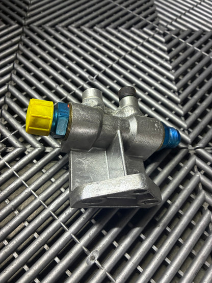 Used.Remote oil filter housing