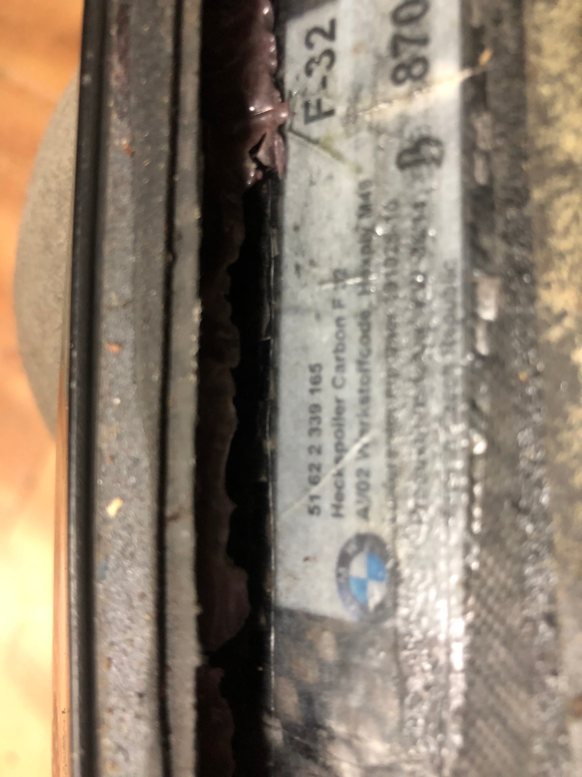 Used. OEM BMW F32 REAR SPOILER CARBON FIBER. – Plan-cars