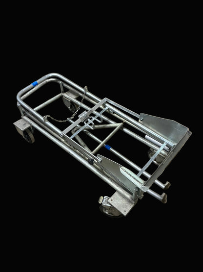 Used. Two-tier motorsport tyre / wheel trolleys